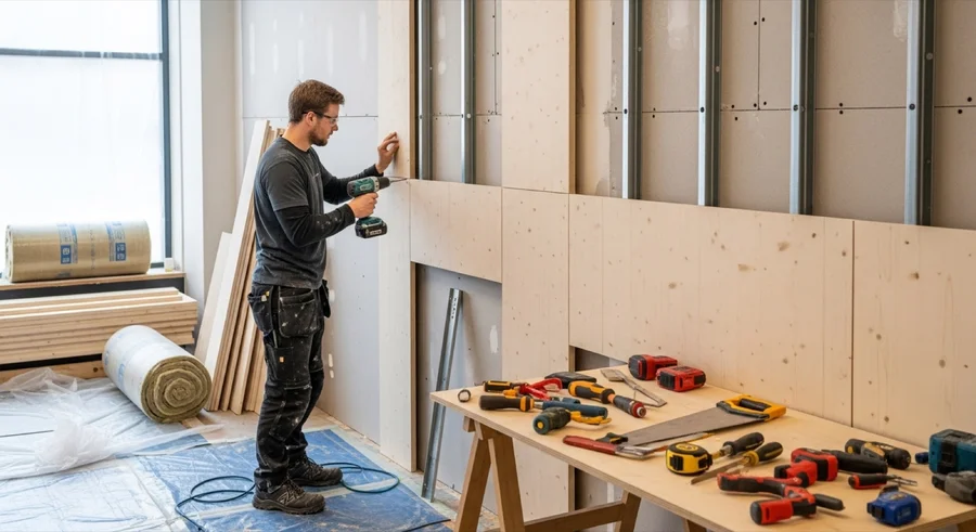 Sähköasentaja mittaa sähkökeskusta Tampereella